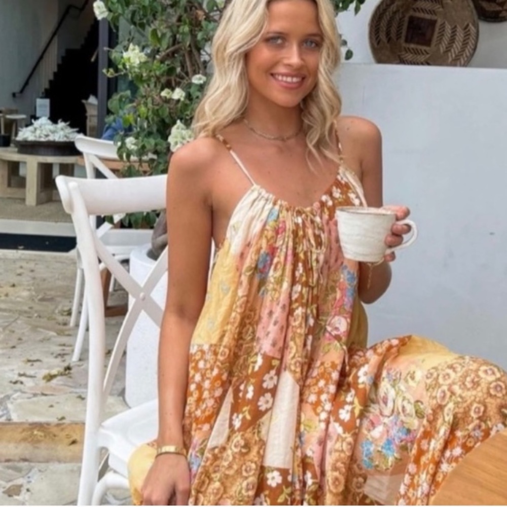 Spell Freda Strappy Maxi Dress NWT XS
